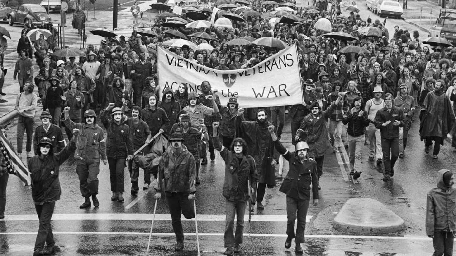 Protesters during a 1965 antiwar rally.