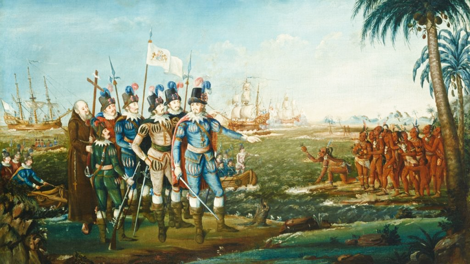 On October 12, 1492, after more than two months at sea, Christopher Columbus and his crew sighted land in the Bahamas.