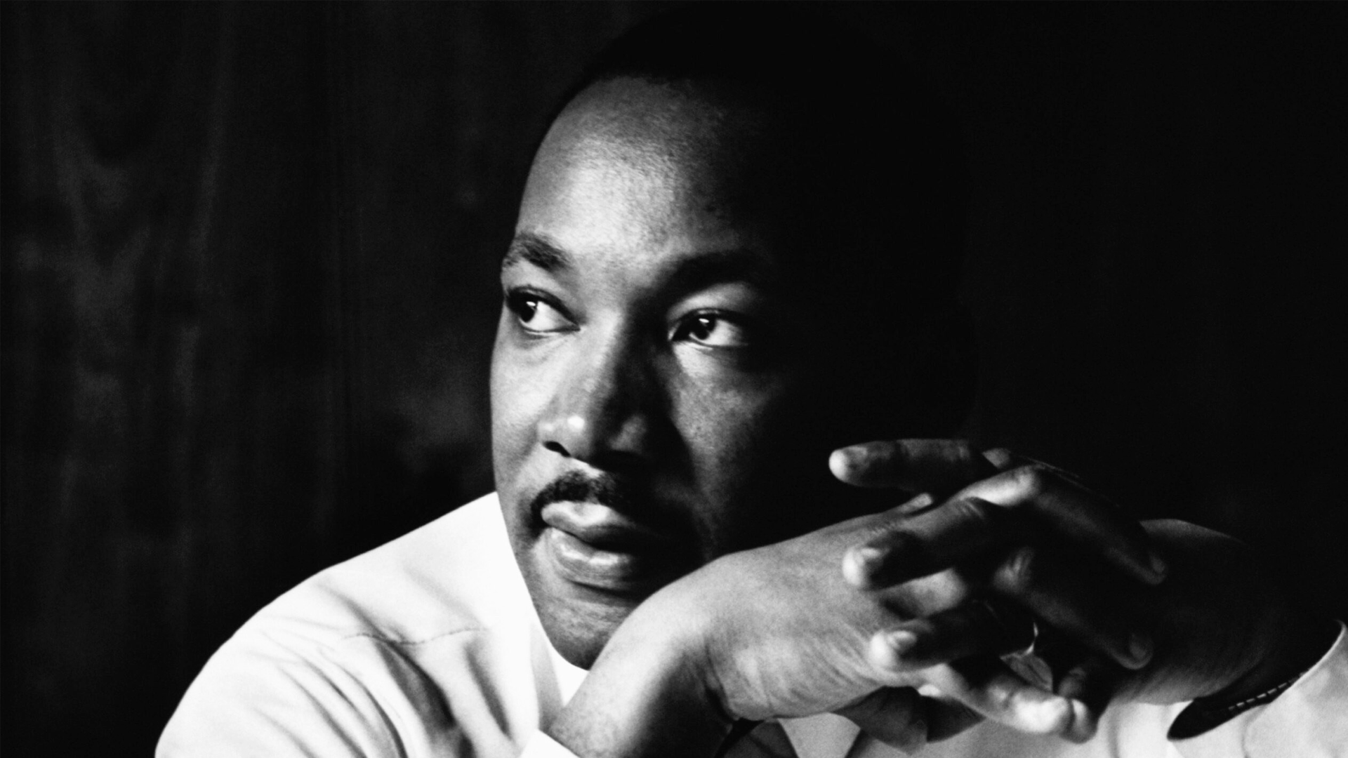 Portrait of Martin Luther King Jr., civil rights leader and advocate of nonviolent resistance