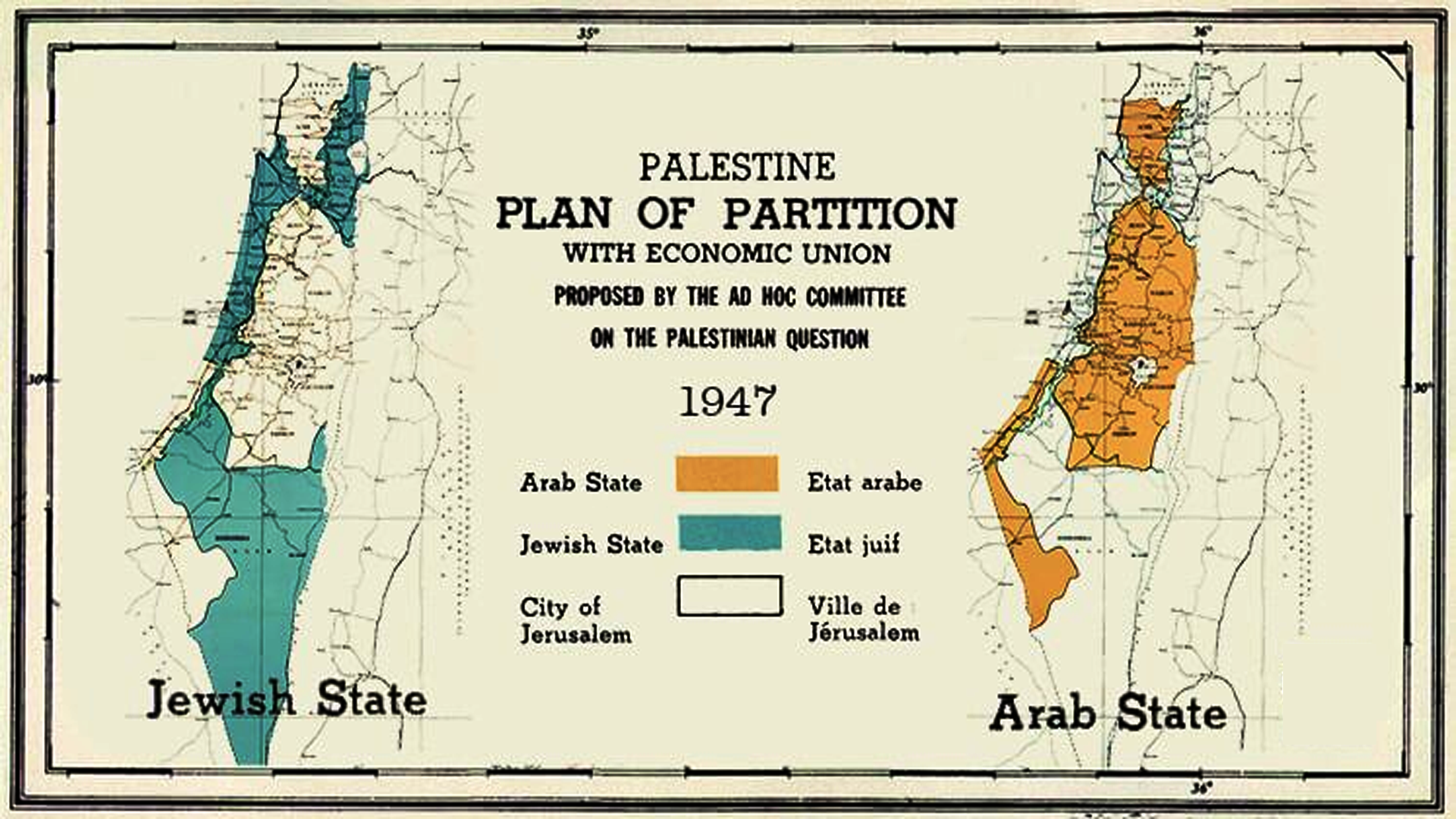 The U.N. partition vote of 1947 tried to solve a growing conflict in British-ruled Palestine by dividing the land between Jewish and Arab communities.
