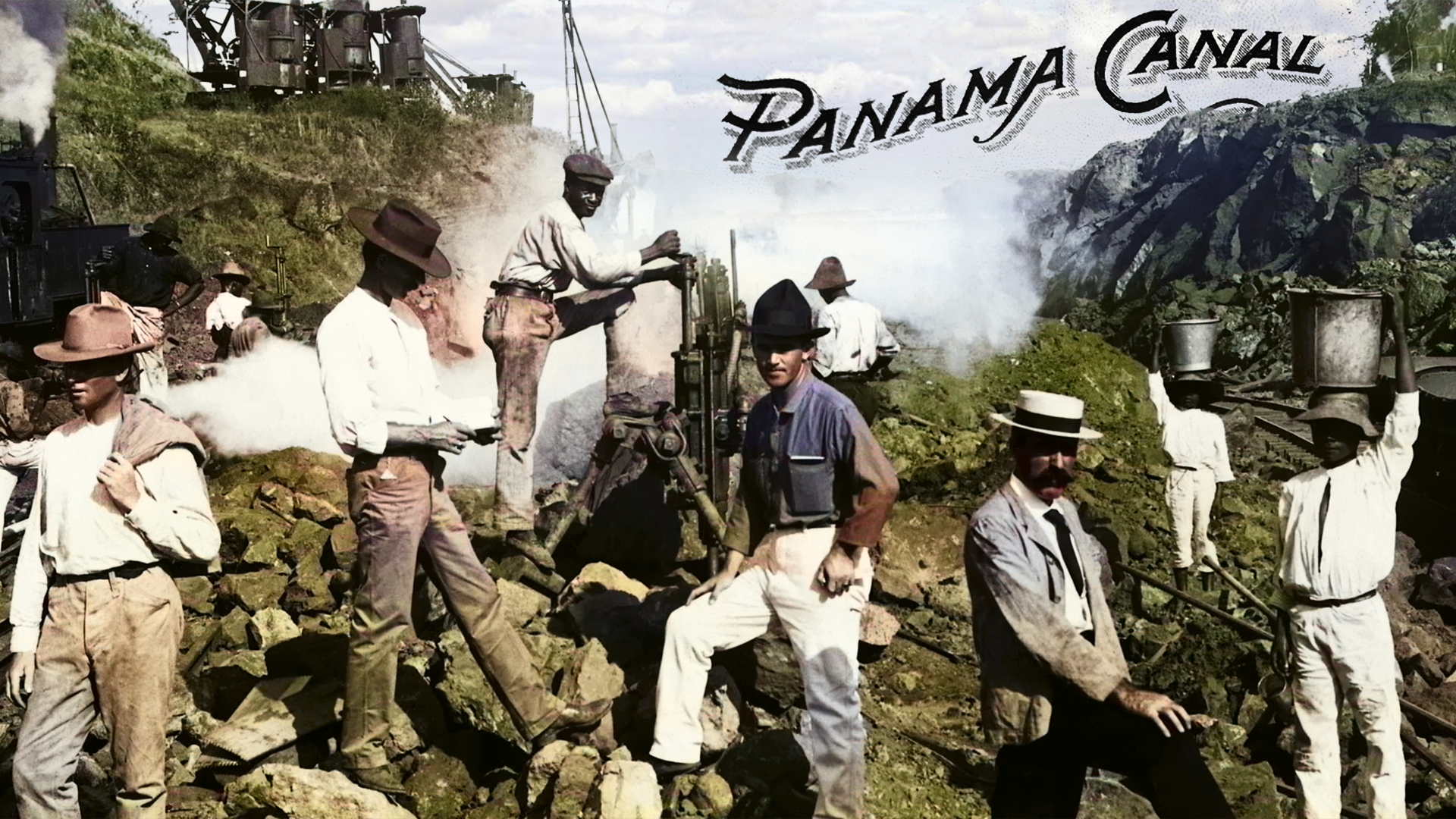 Construction of the Panama Canal.