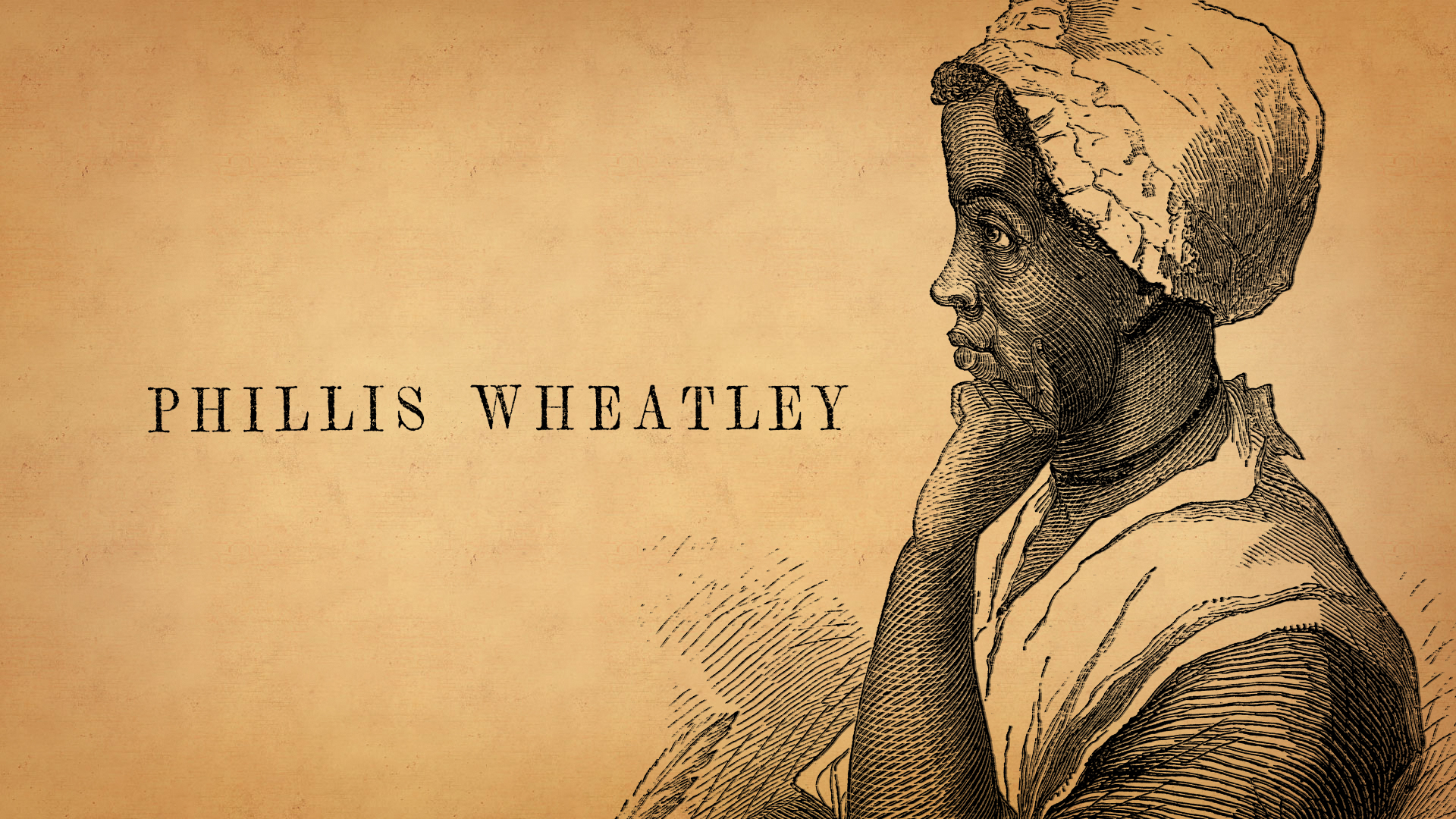 Frontispiece engraving of Phillis Wheatley from her 1773 poetry collection.