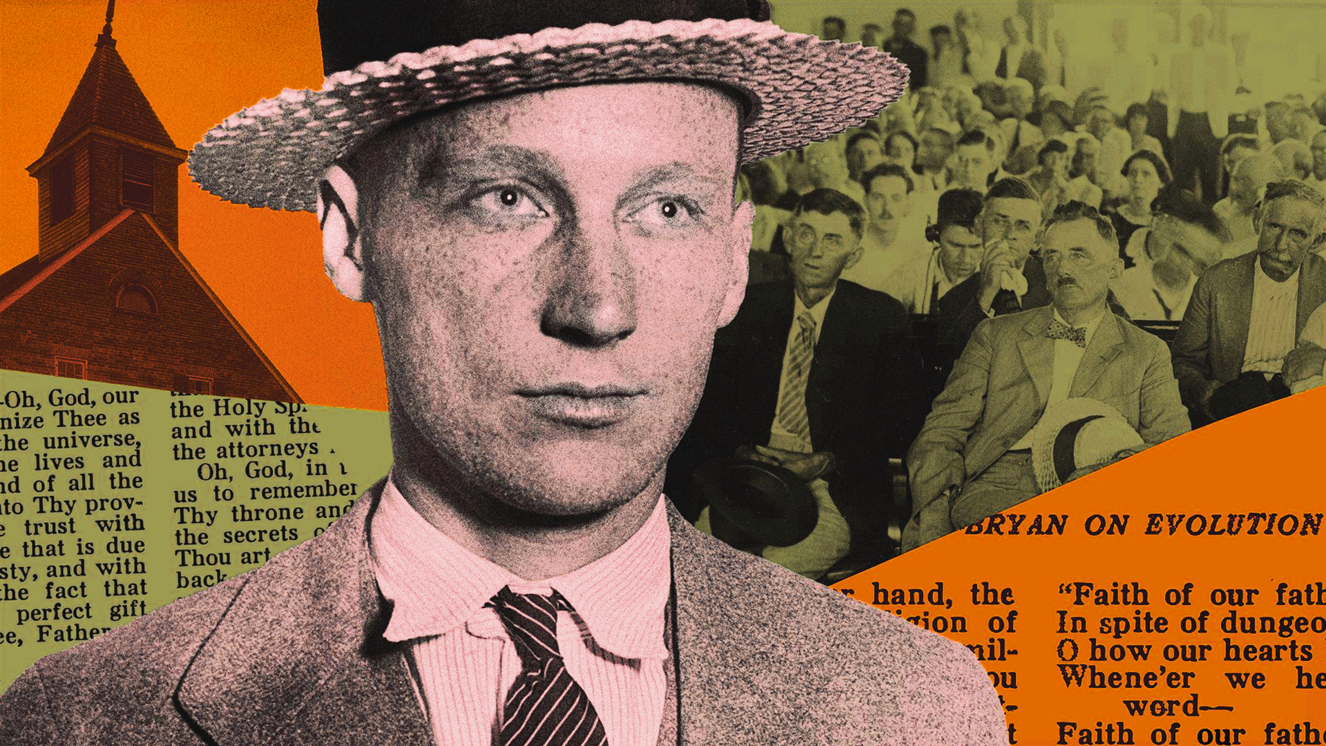 The Scopes Monkey Trial, which challenged the legality of teaching evolution in public schools.