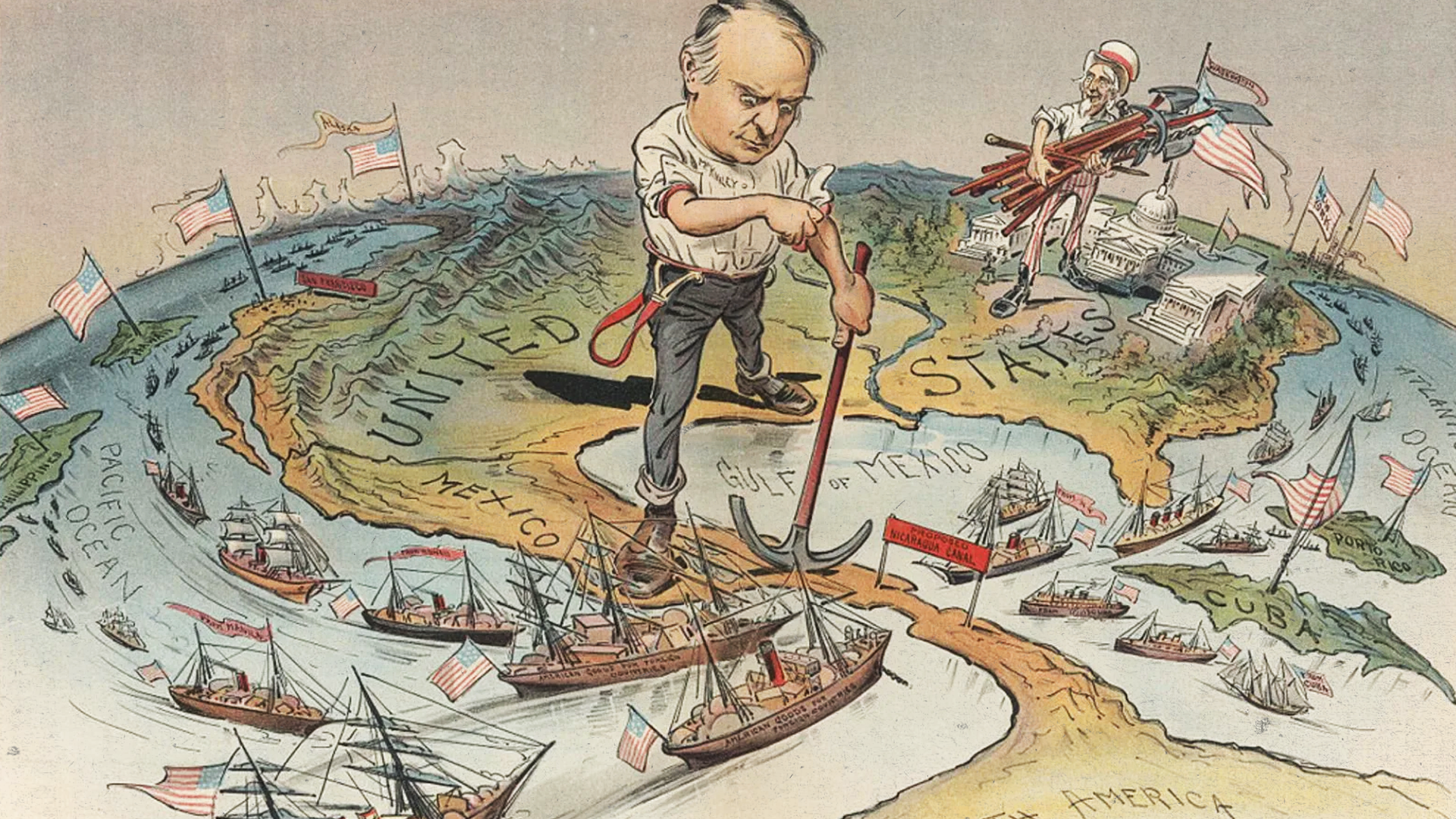 President James Monroe declared that the Western Hemisphere was off-limits to new European colonization or interference.