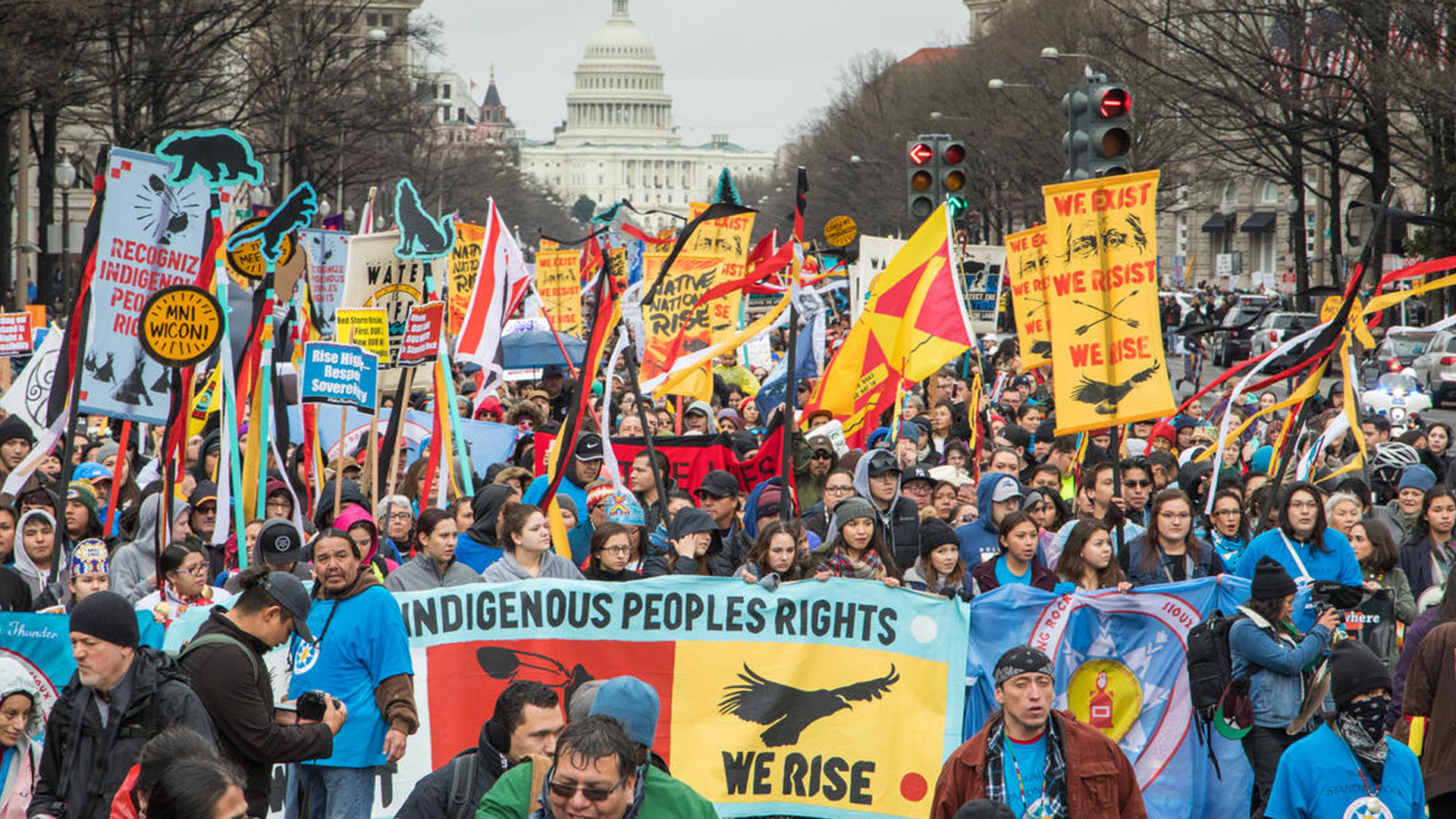 Delegates at the United Nations General Assembly in New York City during the adoption of the Declaration on the Rights of Indigenous Peoples.