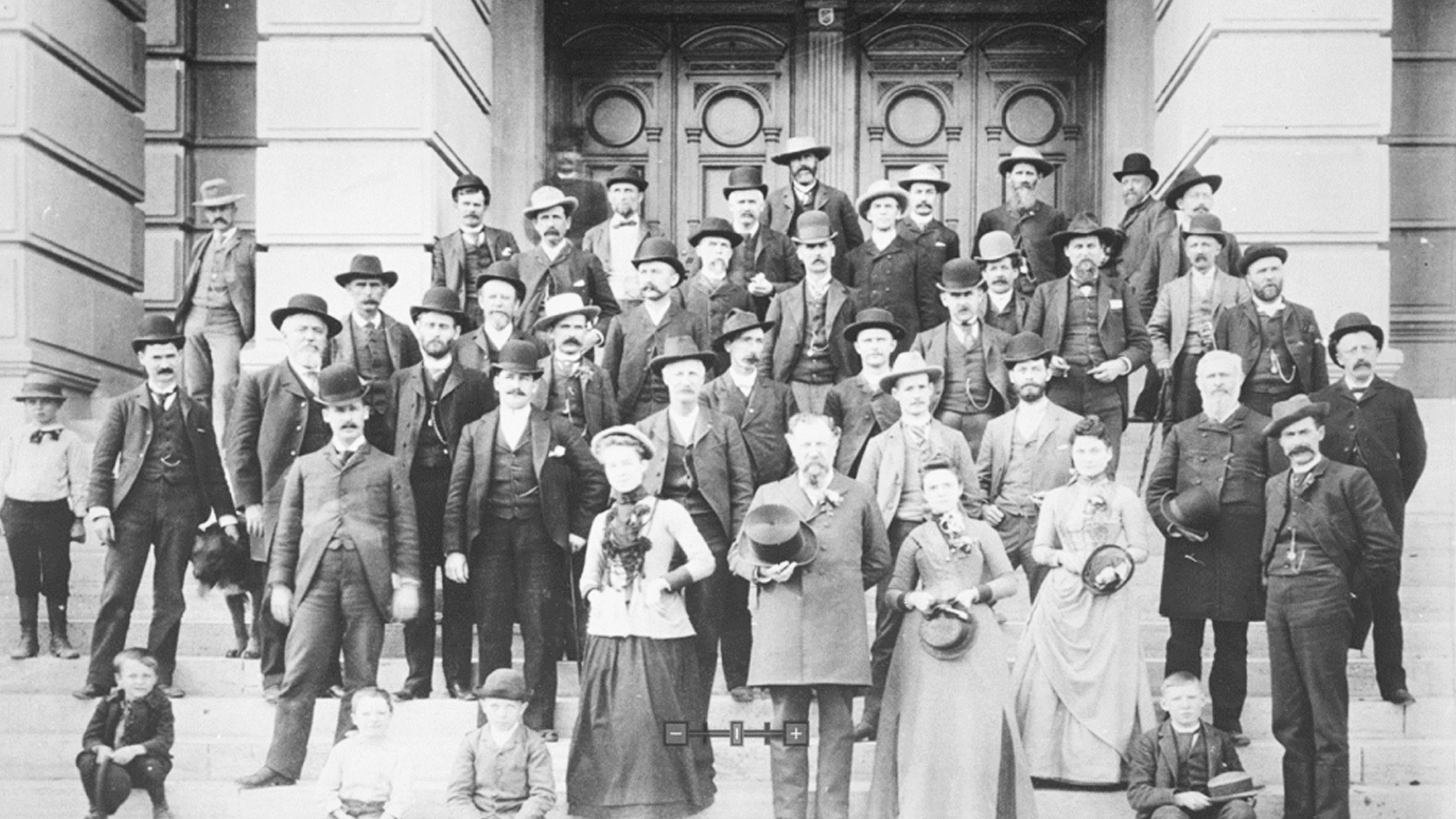 Wyoming women casting ballots after the territory granted full voting rights in 1869.