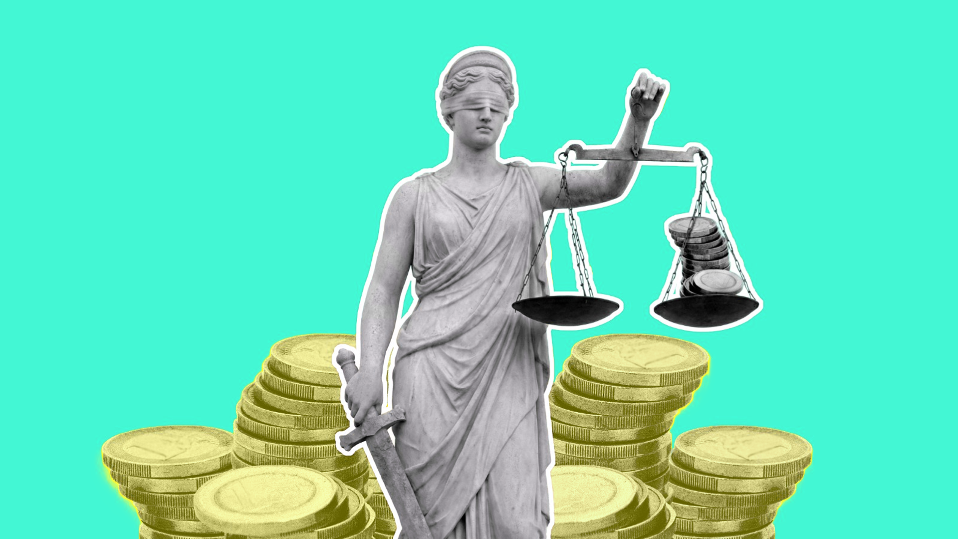 Contrast between wealthy city skyline and low-income housing