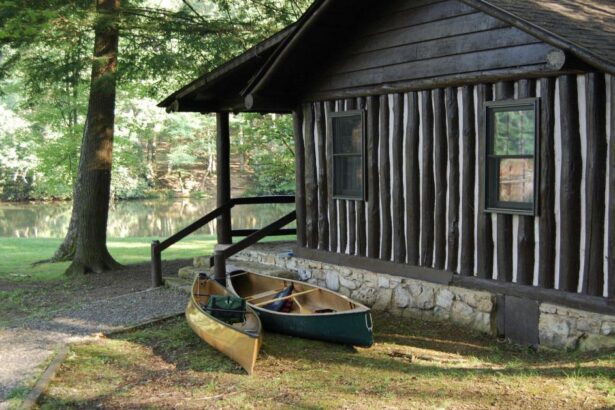 vertical log cabin