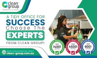 What are the benefits of a clean workplace for employee productivity?