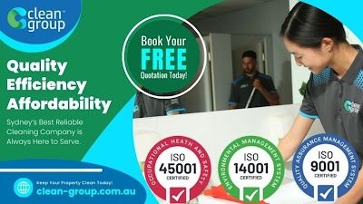 What steps are involved in hiring commercial cleaners from Clean Group?