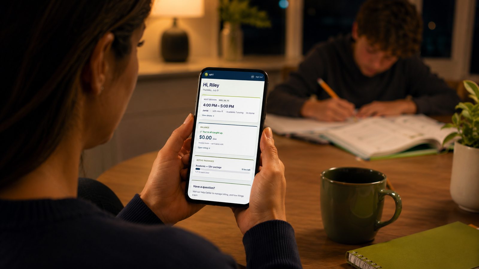 Book tutoring, manage your schedule, and stay connected.