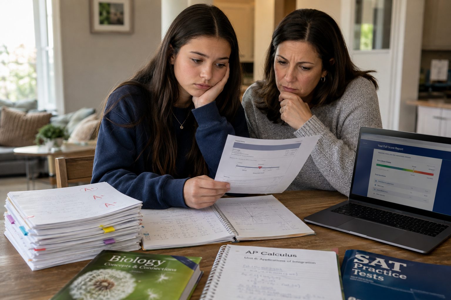 Excellent Grades doesn't always translated into great test scores.