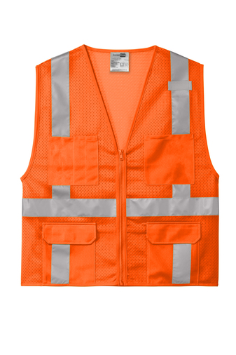 CornerStone® ANSI 107 Class 2 Mesh Six-Pocket Zippered Vest