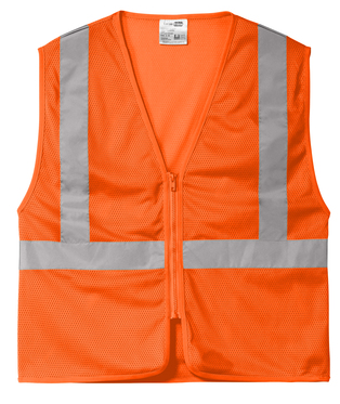 CornerStone® ANSI 107 Class 2 Economy Mesh Zippered Vest