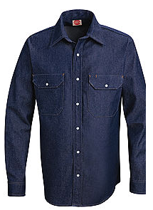 Red Kap® Men's Long Sleeve Deluxe Denim Shirt