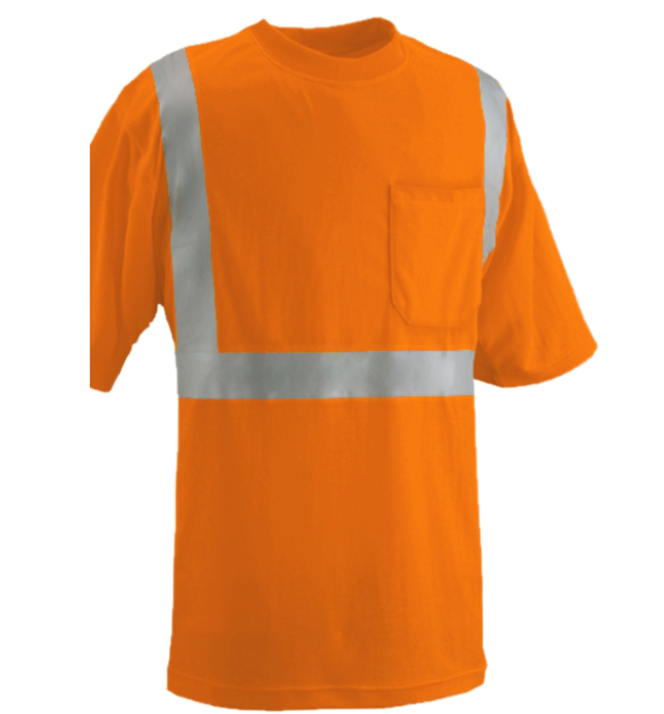 PIP® Reflective Apparel™ ANSI Type R Class 2 Short Sleeve Moisture Wicking T-Shirt with UPF 35 Sun Protection and X-Back