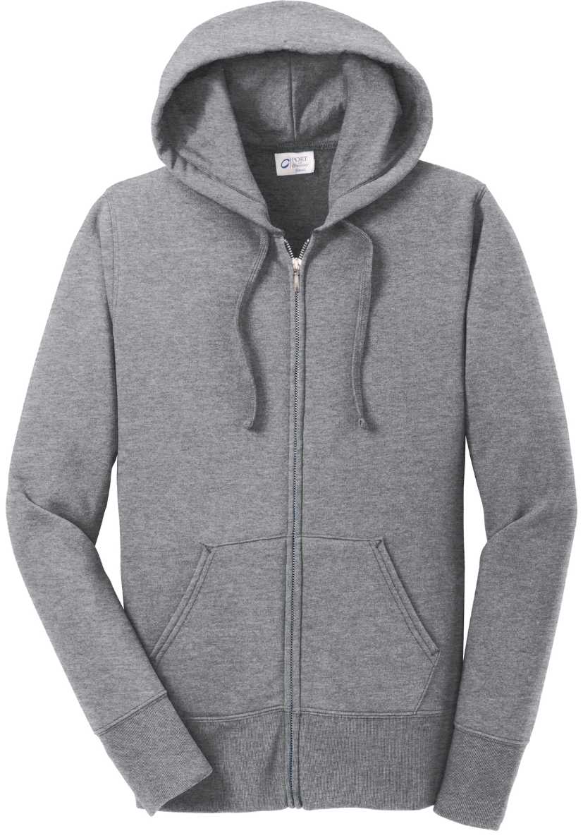 Port & Company® Women's Core Fleece Full-Zip Hooded Sweatshirt