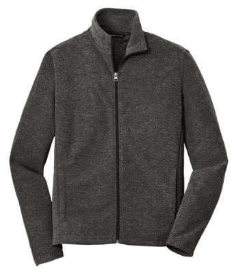 Port Authority® Heather Microfleece Full-Zip Jacket