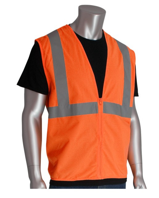 PIP® ANSI Class 2 Value Zipper Solid Vest