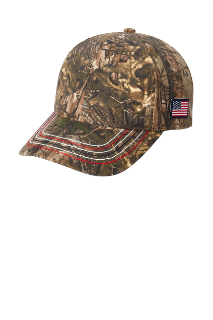 Port Authority® Americana Contrast Stitch Camouflage Cap