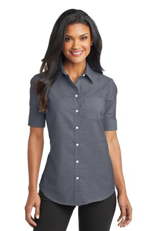 Port Authority® Women's Short Sleeve SuperPro™ Oxford Shirt