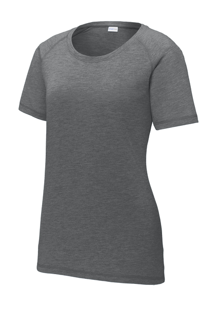 Sport-Tek® Women's PosiCharge® Tri-Blend Wicking Scoop Neck Raglan Tee