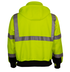 PIP® Reflective Apparel™ TALL ANSI Type R Class 3 Full Zip Sweatshirt with Removable Hood
