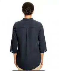 Devon & Jones Ladies' Perfect Fit 3/4-Sleeve Crepe Tunic