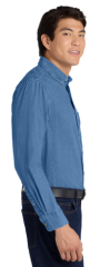 Port Authority® Long Sleeve Denim Shirt
