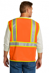 CornerStone® ANSI 107 Class 2 Surveyor Zippered Two-Tone Vest