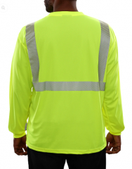 PIP® Reflective Apparel™ ANSI Type R Class 2 Long Sleeve Moisture Wicking T-Shirt with 3M™ Scotchlite™ Comfort Trim and UPF 35 S