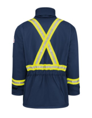 Bulwark® Men's Heavyweight Excel FR® ComforTouch® Insulated Deluxe Parka with Reflective Trim