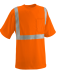 PIP® Reflective Apparel™ ANSI Type R Class 2 Short Sleeve Moisture Wicking T-Shirt with UPF 35 Sun Protection
