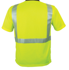 PIP® Reflective Apparel™ TALL ANSI Type R Class 2 Short Sleeve Moisture Wicking T-Shirt with 3M™ Scotchlite™ Comfort Trim and UP