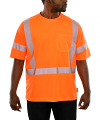 PIP® Reflective Apparel™ ANSI Type R Class 2 Short Sleeve Moisture Wicking T-Shirt with 3M™ Scotchlite™ Comfort Trim and UPF 35 