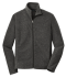 Port Authority® Heather Microfleece Full-Zip Jacket