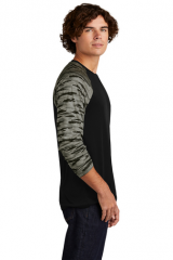 Sport-Tek® Drift Camo Colorblock Long Sleeve Tee