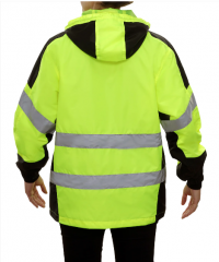 PIP® Reflective Apparel™ ANSI Type R Class 2 Lined Windbreaker with Black Accents
