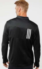 Adidas - Men's 3-Stripes Double Knit Quarter-Zip Pullover 