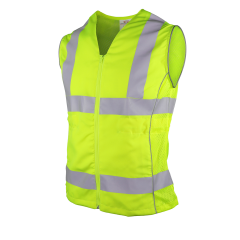 PIP® ANSI Type R Class 2 Women's Contoured Vest with Solid Front, Mesh Back and Adjustable Waist