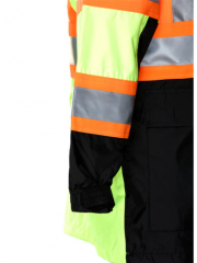 PIP® Reflective Apparel™ ANSI Type R Class 3 Two-Tone Waterproof and Breathable 3-Seasons Parka with Black Bottom