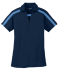 Port Authority® Women's Silk Touch™ Performance Colorblock Stripe Polo