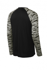 Sport-Tek® Drift Camo Colorblock Long Sleeve Tee