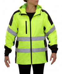 PIP® Reflective Apparel™ ANSI Type R Class 2 Lined Windbreaker with Black Accents