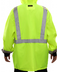 PIP® Reflective Apparel™ ANSI Type R Class 3 Waterproof Breathable Jacket with Black Bottom