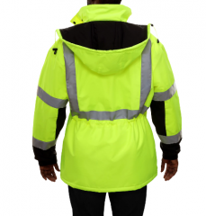 PIP® Reflective Apparel™ ANSI Type R Class 3 Waterproof and Breathable Parka with 3M™ Thinsulate™ Insulation and Black Bottom