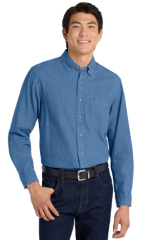 Port Authority® Long Sleeve Denim Shirt