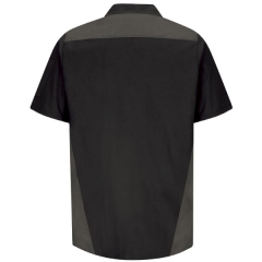 Red Kap® Men's Short Sleeve Tri-Color Shop Shirt