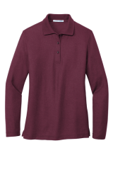 Port Authority® Women's Silk Touch™ Long Sleeve Polo