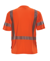 PIP® Reflective Apparel™ ANSI Type R Class 2 Short Sleeve Moisture Wicking T-Shirt with 3M™ Scotchlite™ Comfort Trim and UPF 35 